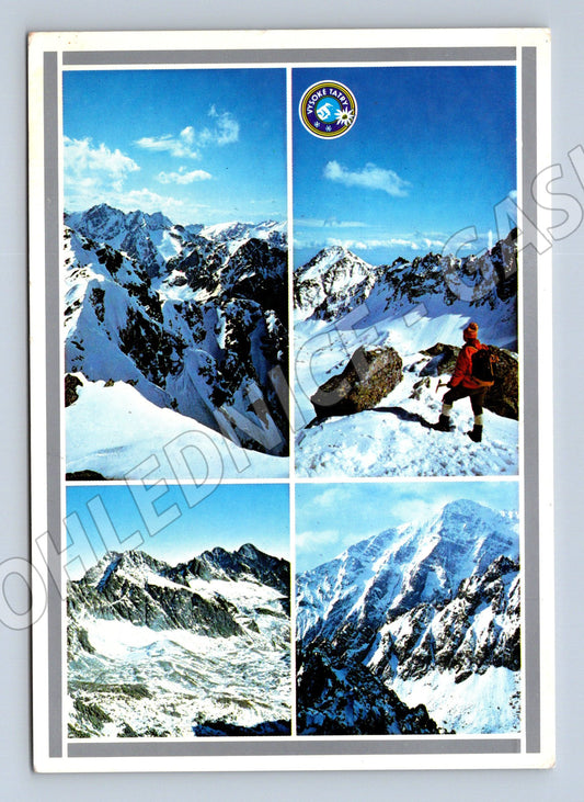 Postcard High Tatras mountaineer Marmot peak multi-motif (M8366)