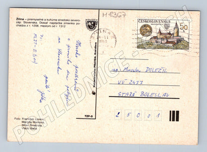Pohlednice Žilina Slovensko vícepohled razítko 1983 (M8367)