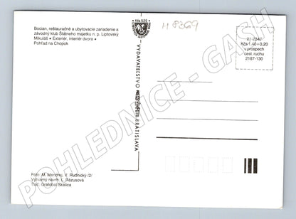 Postcard Liptovský Mikuláš Bocian Chopok Slovakia (M8369)