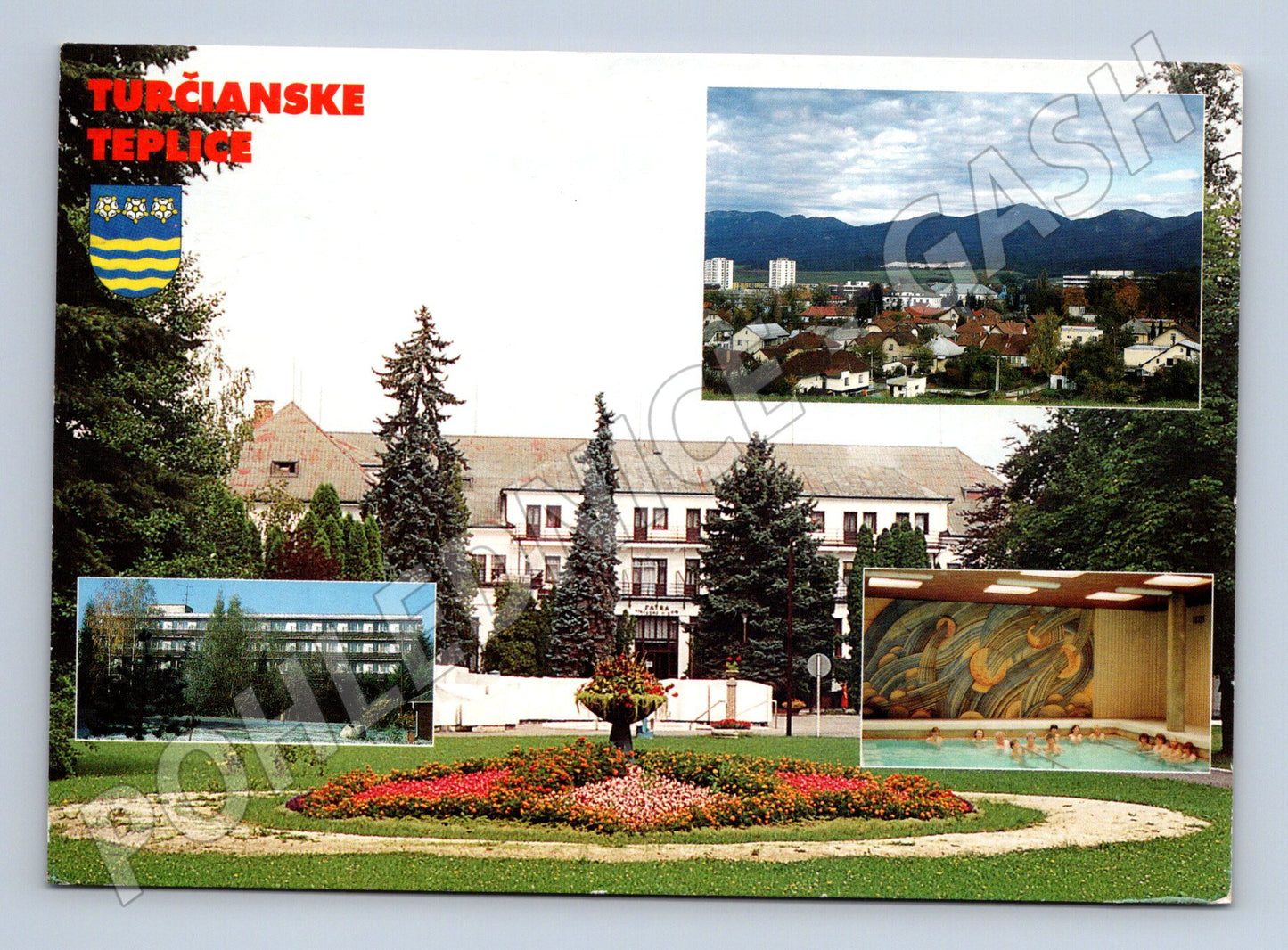Pohlednice Turčianske Teplice lázně 1993 známky použitá (M8378)