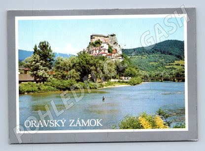 Postcard Orava Castle Slovakia 13th century castle motif (M8389)