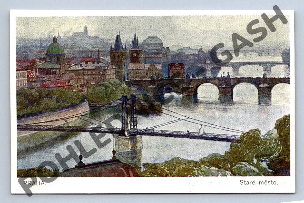 Pohlednice Praha Staré Město Karlův most J Šetelík (M839)