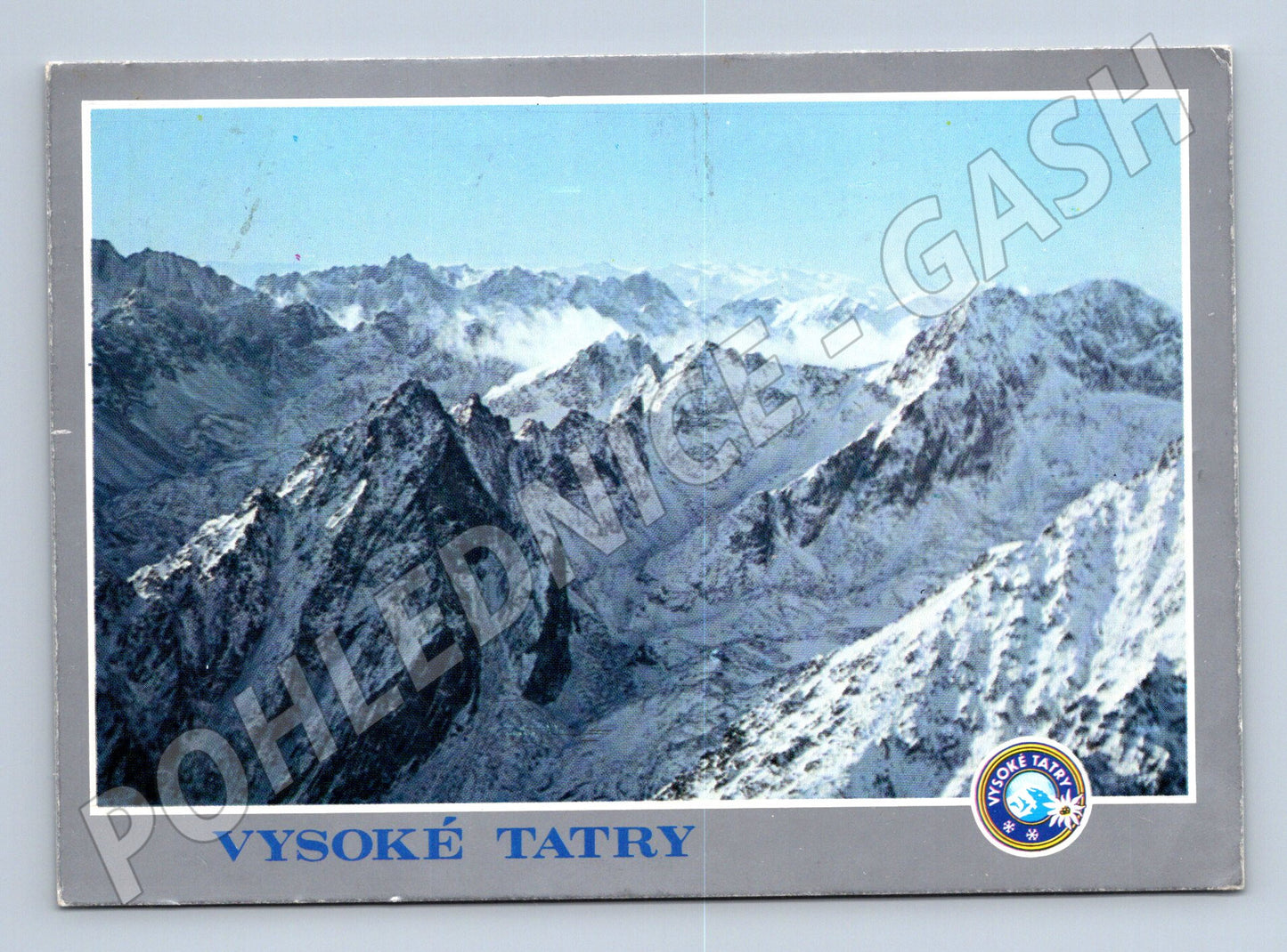 Postcard High Tatras Studená dolina used Czechoslovakia (M8396)