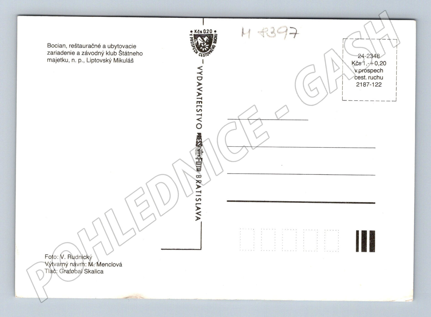 Pohlednice Liptovský Mikuláš Bocian Slovensko velký formát (M8397)