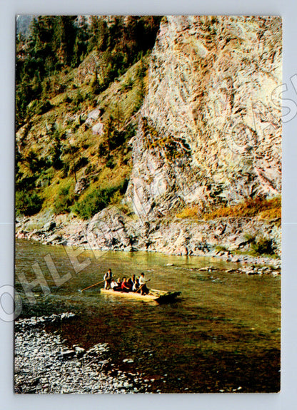 Postcard Pieniny Dunajec traditional rafting 1976 (M8399)