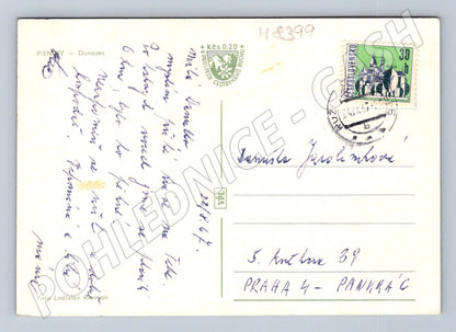 Postcard Pieniny Dunajec traditional rafting 1976 (M8399)