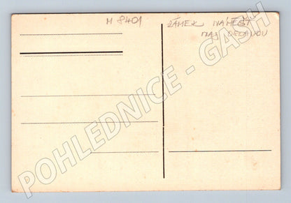 Pohlednice Zámek Náměšť nad Oslavou stará grafika (M8401)