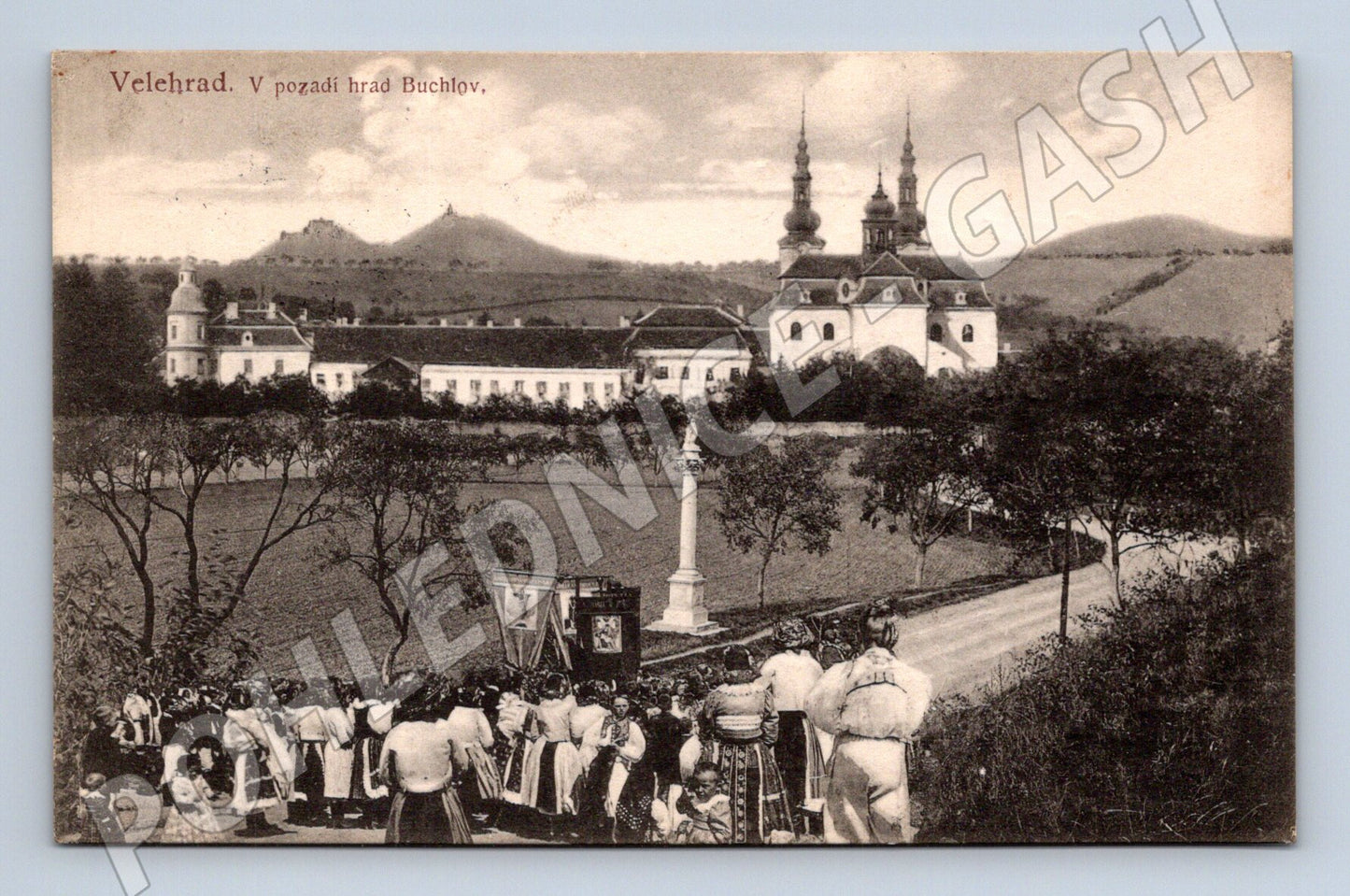 Pohlednice Velehrad stará pohlednice poutní slavnost Buchlov (M8402)