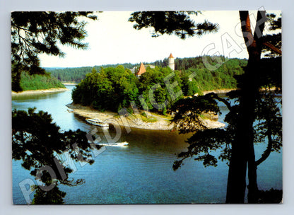 Pohlednice Hrad Zvíkov nad soutokem Vltavy a Otavy (M8418)