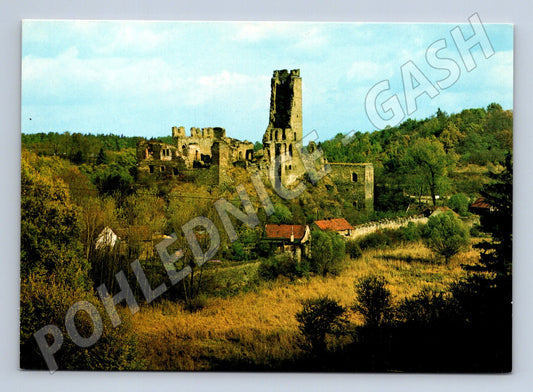 Pohlednice Hrad Okoř zřícenina barevná Česká republika (M8430)