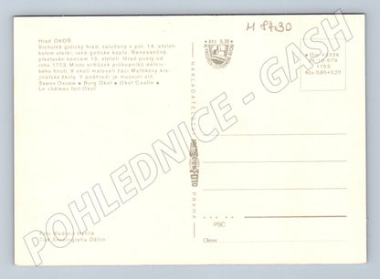 Pohlednice Hrad Okoř zřícenina barevná Česká republika (M8430)