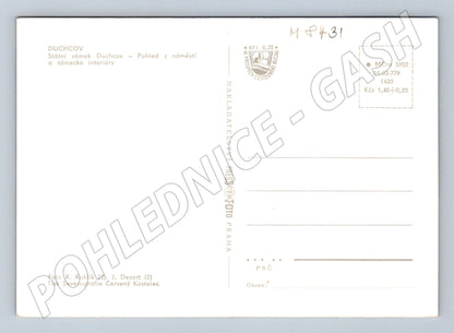 Pohlednice Duchcov zámek a interiéry čistá neprošlá (M8431)