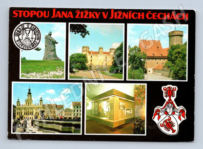 Pohlednice Stopou Jana Žižky v jižních Čechách koláž (M8434)