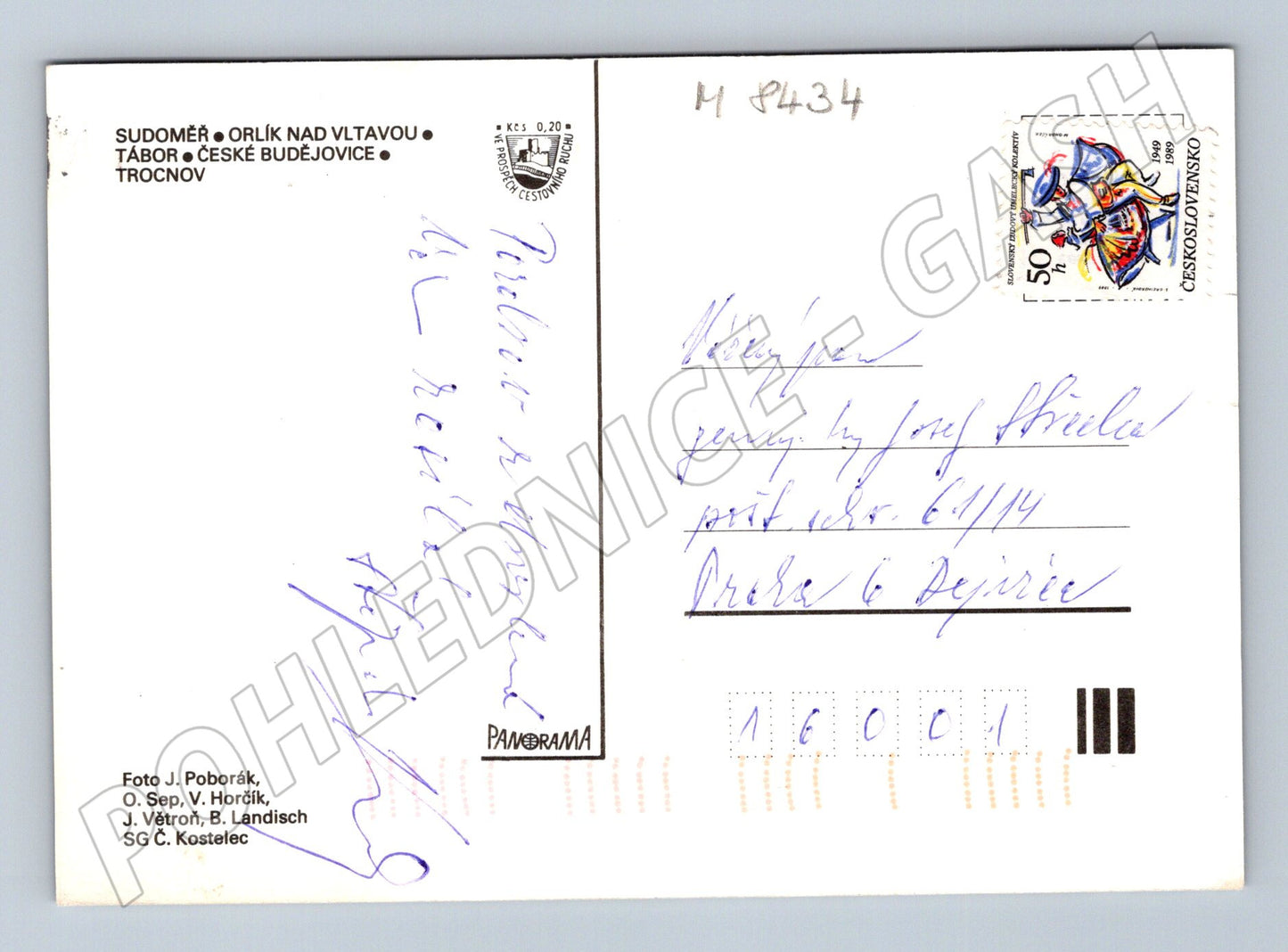 Pohlednice Stopou Jana Žižky v jižních Čechách koláž (M8434)