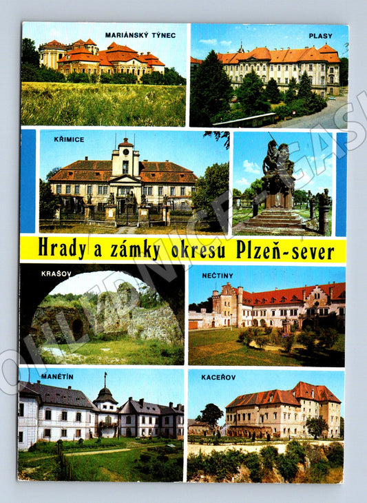 Pohlednice Hrady a zámky Plzeň sever odeslaná 1983 (M8435)