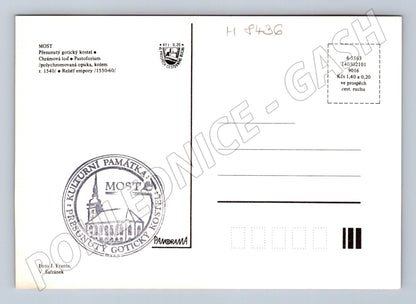 Pohlednice Přesunutý gotický kostel Most historická památka (M8436)