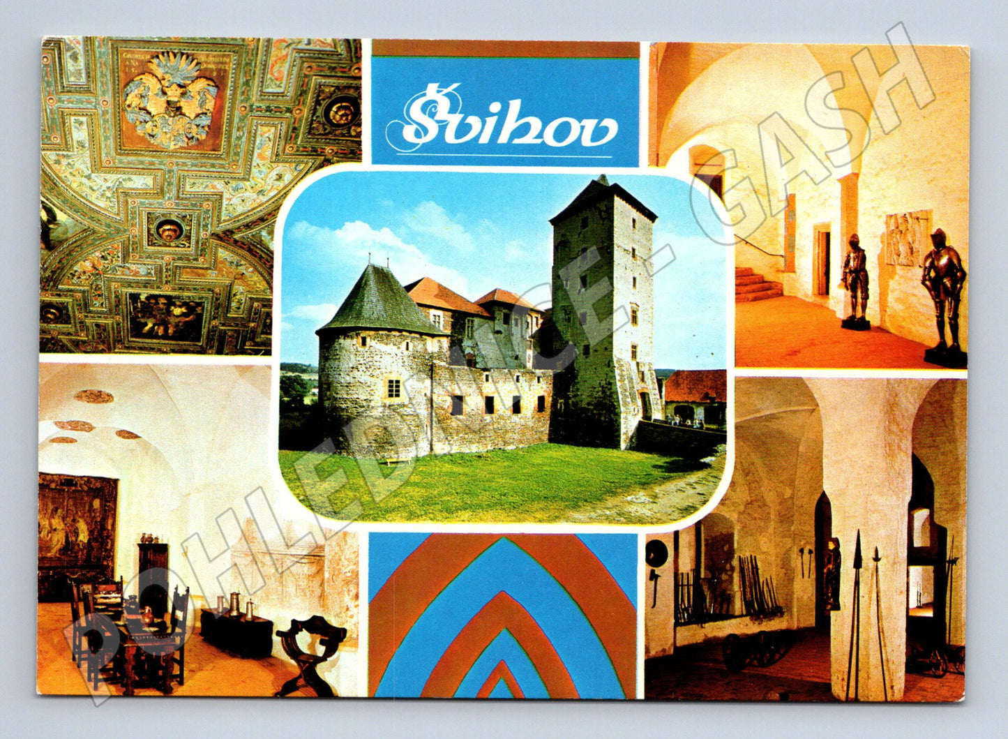 Pohlednice Hrad Švihov interiéry exteriér pozdně gotický (M8437)