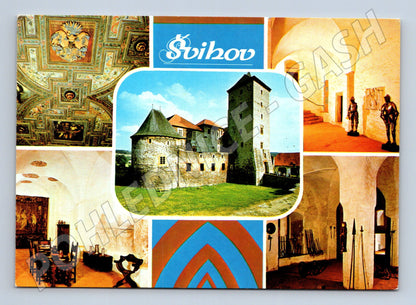 Pohlednice Hrad Švihov interiéry exteriér pozdně gotický (M8437)