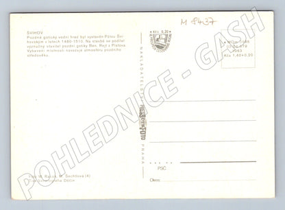 Pohlednice Hrad Švihov interiéry exteriér pozdně gotický (M8437)