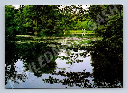 Pohlednice Kroměříž Podzámecká zahrada divoký rybník lekníny (M8439)