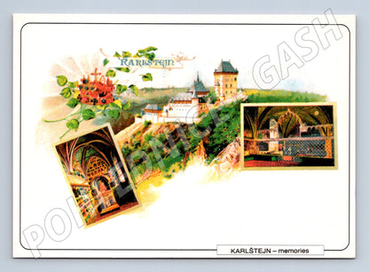Pohlednice Karlštejn památky interiéry vícepohled nepsaná (M8443)