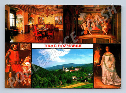 Pohlednice Hrad Rožmberk interiéry a exteriér Jižní Čechy (M8445)