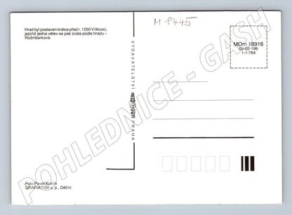 Pohlednice Hrad Rožmberk interiéry a exteriér Jižní Čechy (M8445)