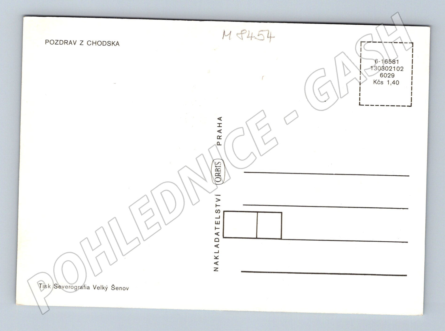 Pohlednice Pozdrav z Chodska lidové kroje etnografie (M8454)
