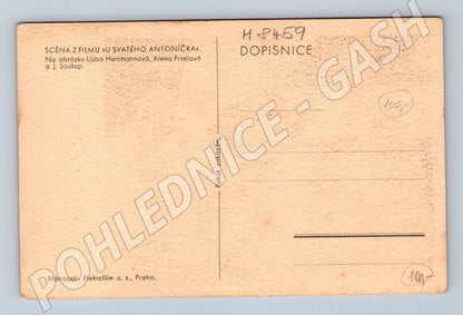 Pohlednice Scéna z filmu U svatého Antoníčka krojovaná (M8459)