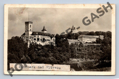 Pohlednice Rožmberk nad Vltavou hrad a zámek stará (M846)