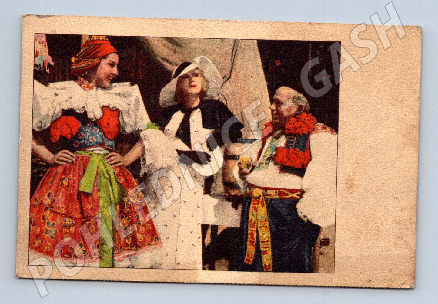 Pohlednice U Svatého Antoníčka kroje Elektafilm etnografie (M8461)