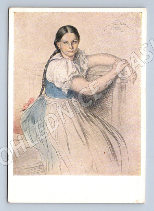 Pohlednice Josef Mánes Johanka Dvořáková Orbis (M8462)