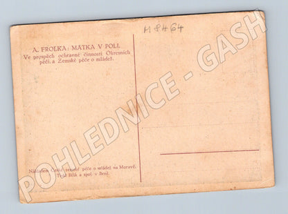 Pohlednice A Frolka Matka v poli Morava etnografie (M8464)