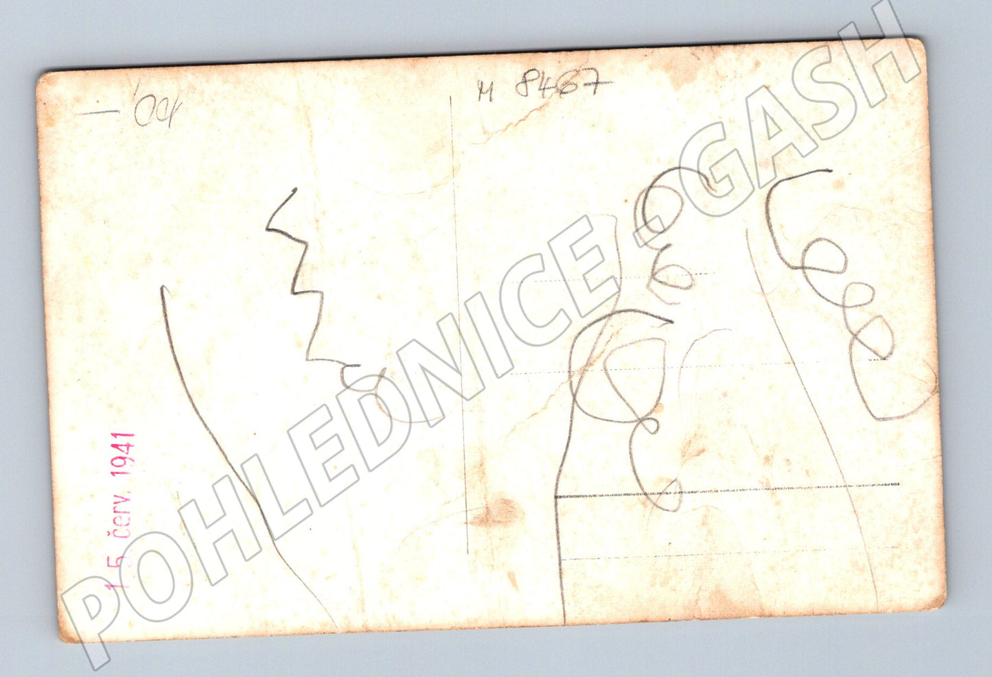 Pohlednice Dívka v kroji 1941 etnografická pohlednice (M8467)