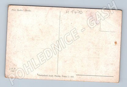 Pohlednice Joža Uprka Plečky stará etnografická pohlednice (M8470)