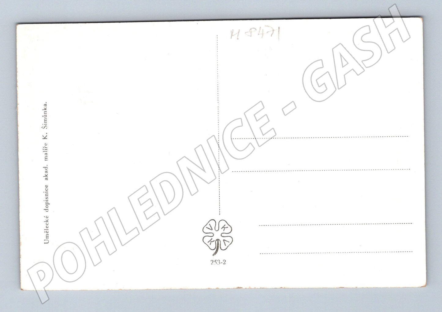 Pohlednice Vánoční pohlednice lidový motiv K Šimůnek (M8471)