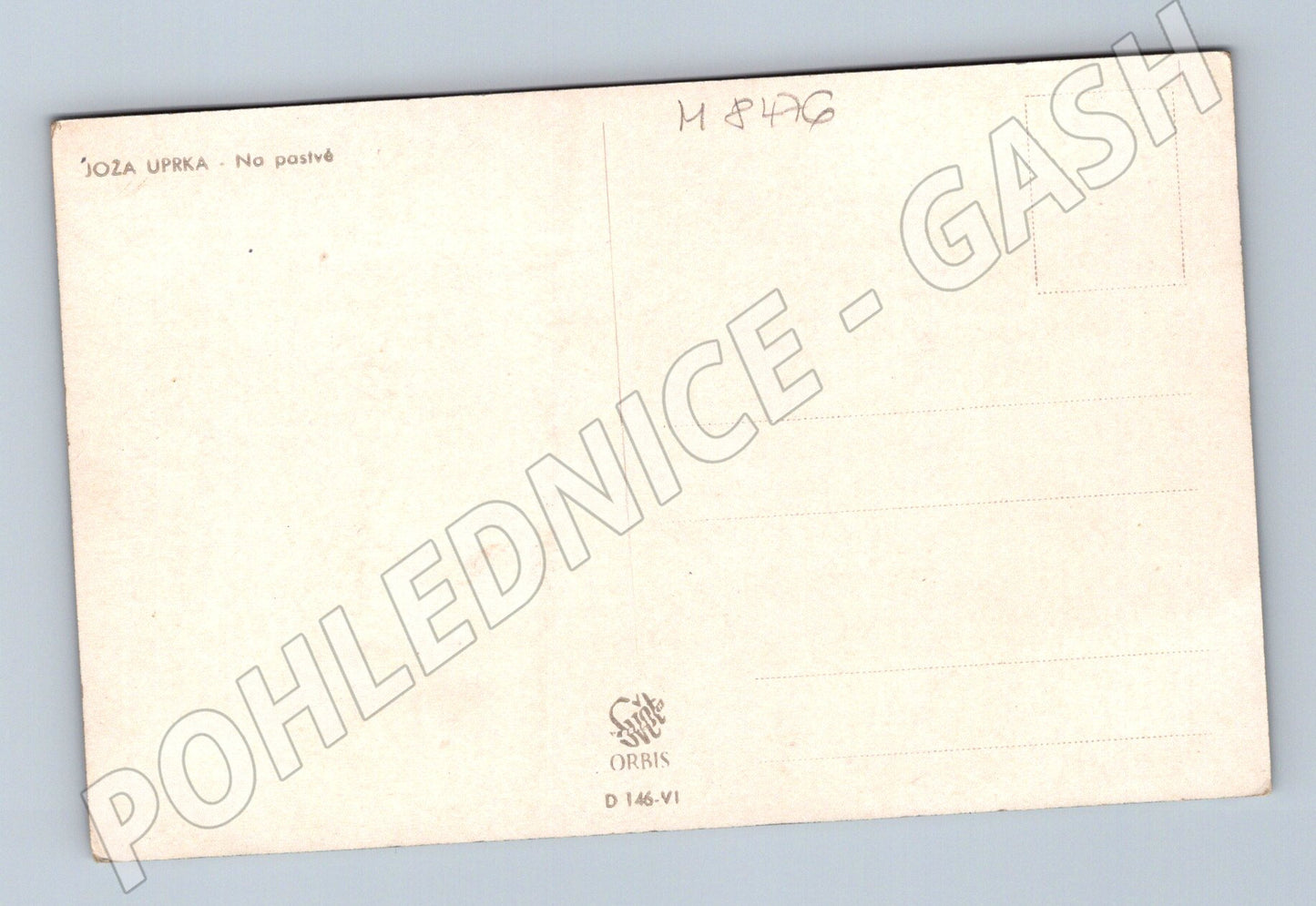 Pohlednice Joža Uprka Na pastvě Orbis etnografická (M8476)