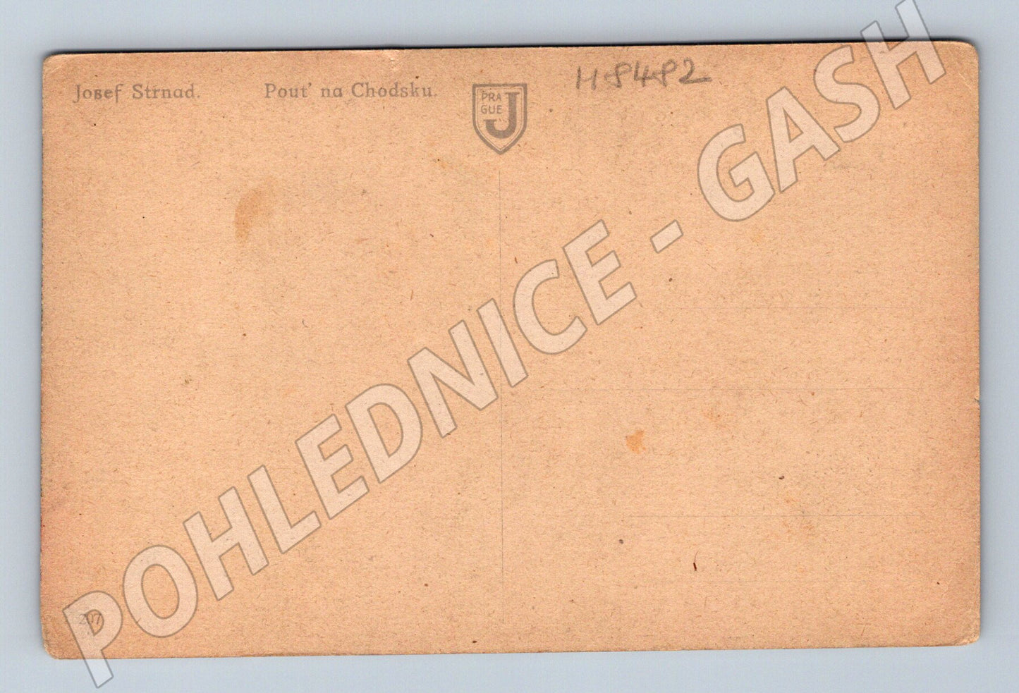 Pohlednice Pouť na Chodsku Josef Strnad etnografická (M8482)