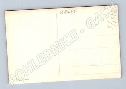 Pohlednice Žena a dítě v kroji černobílá skvělý stav (M8487)