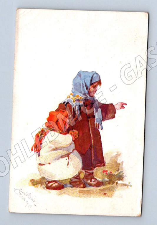 Pohlednice Etnografická pohlednice kroj polní pošta 1918 (M8489)