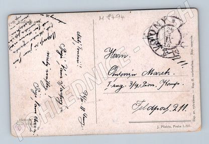 Pohlednice Velikonoční 1918 tradiční kroje etnografie (M8494)