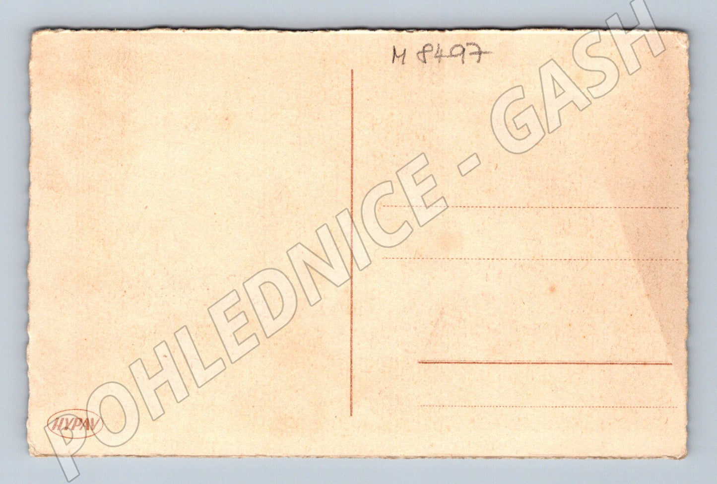 Pohlednice Folklórní pár u okna krojovaná dvojice HYPAV (M8497)