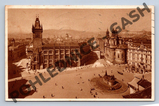 Pohlednice Praha Staroměstské náměstí 1946 malý (M850)
