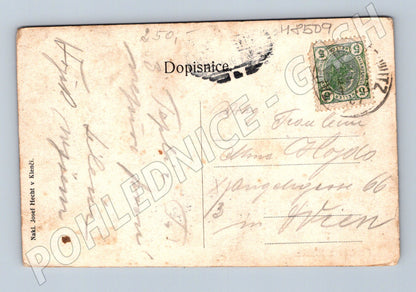 Pozdrav z Klenče krajkářské sdružení etnografie (M8509)