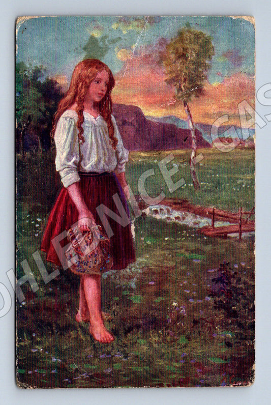 Mignon A. Gareis stará adresovaná pohlednice (M8510)