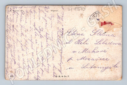 Mignon A. Gareis stará adresovaná pohlednice (M8510)