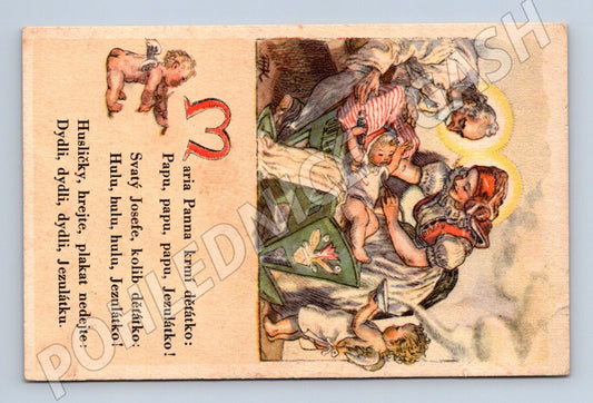 Vánoční Svatá rodina Marie a Jezulátko ČSR (M8522)