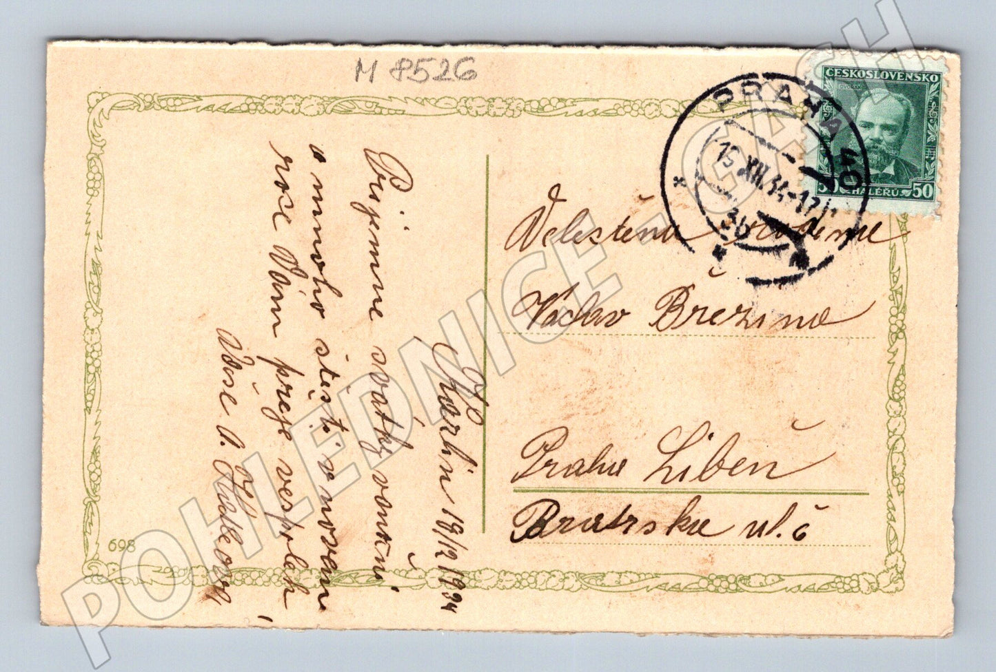 Šťastný Nový rok 1912 starý muž a dítě (M8526)