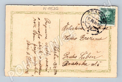 Šťastný Nový rok 1912 starý muž a dítě (M8526)