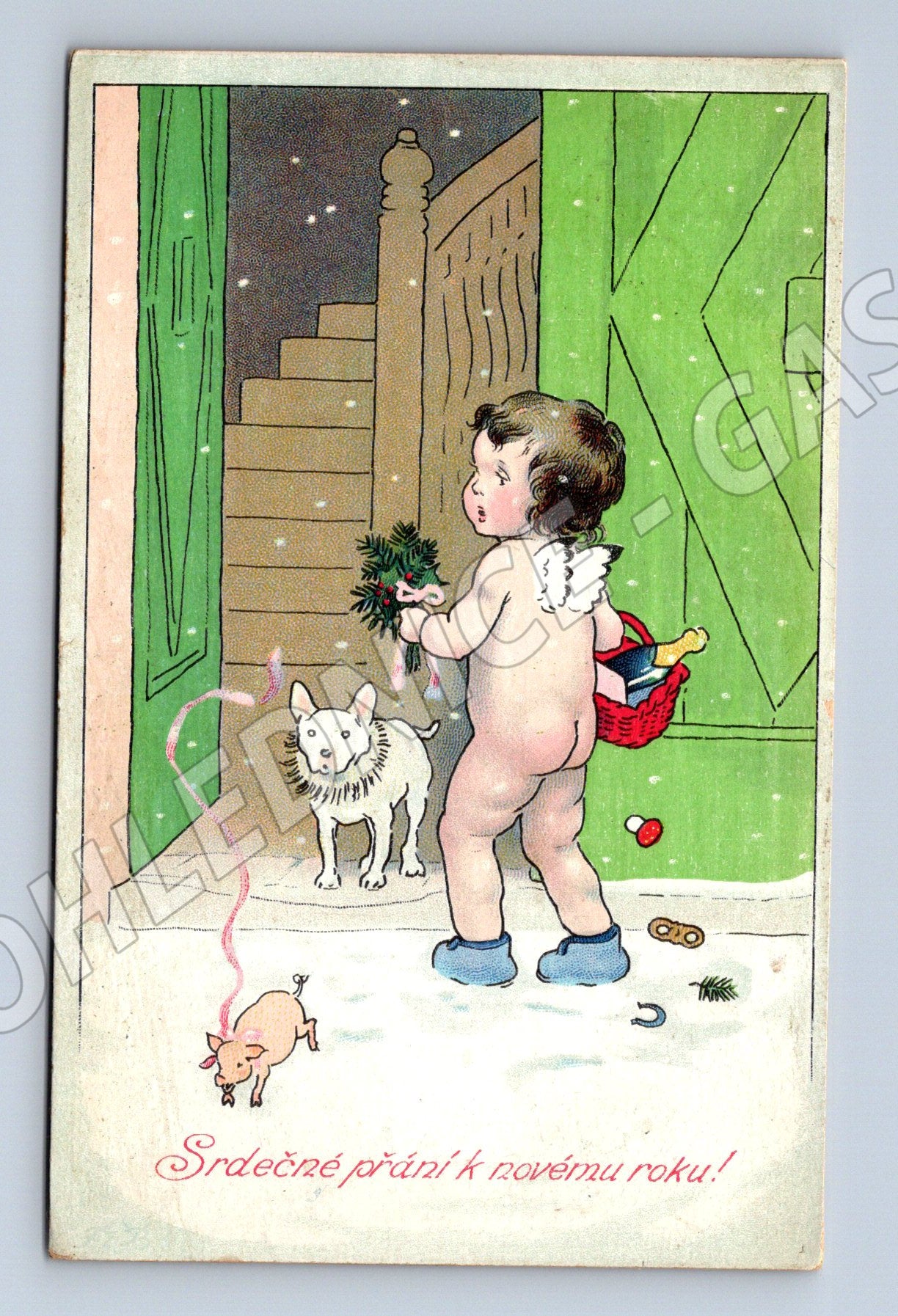 Novoroční pohlednice 1922 Československo (M8530)